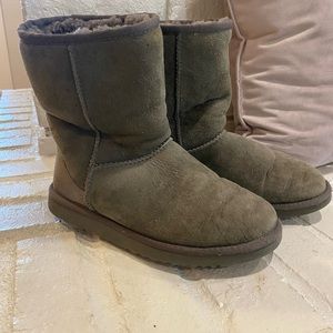 UGGS classic short charcoal gray size 5